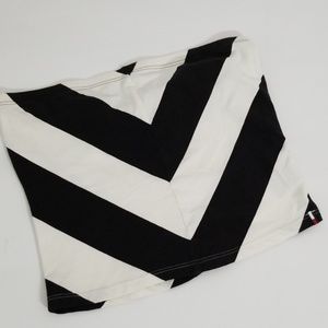 Tommy Hillfiger black and white crop top
